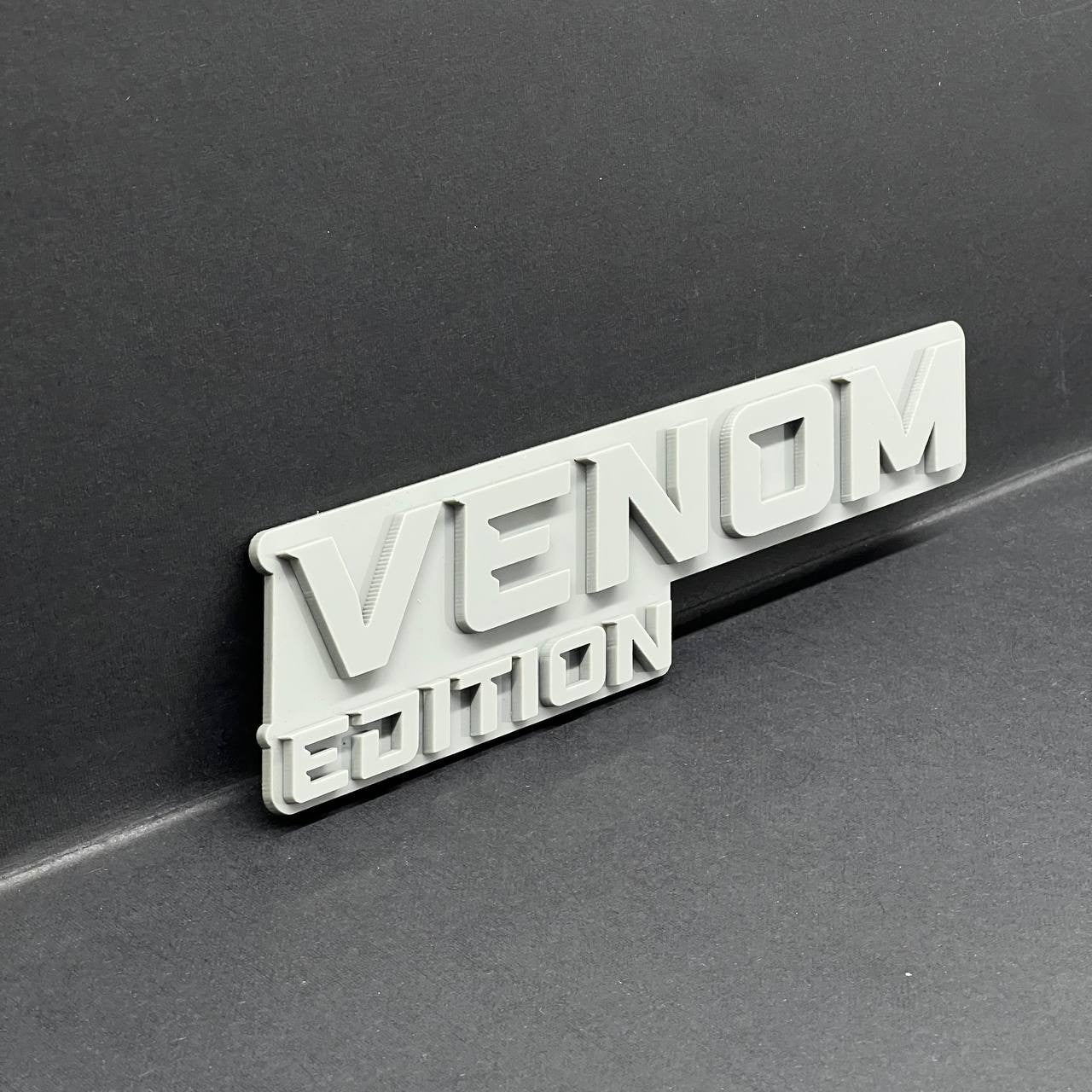 1PC Venom Grey Emblem Badass 3D Acrylic Multicolor Car Exterior Fender Tailgate