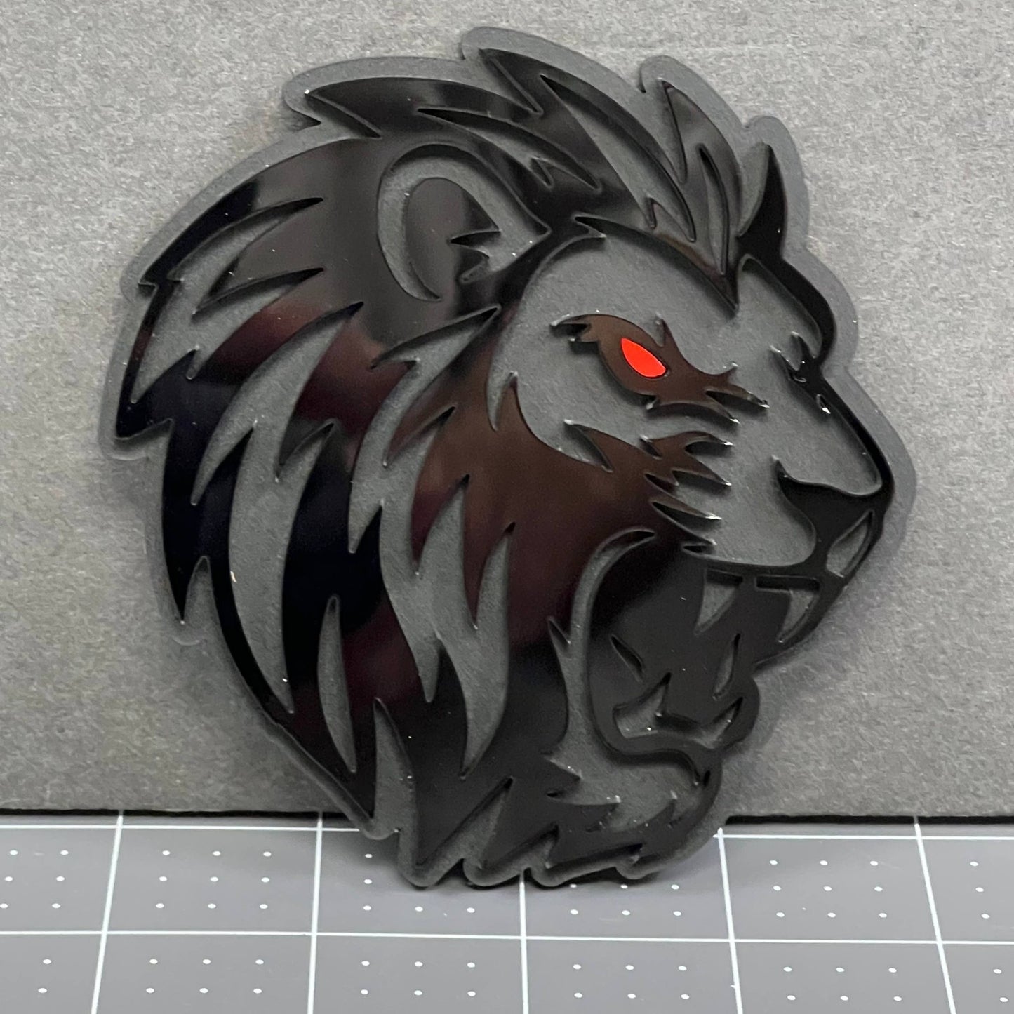 1pcs LION Multicolor 3D Acrylic Emblem – Custom Car, Truck & SUV Exterior Badge