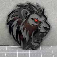 1pcs LION Multicolor 3D Acrylic Emblem – Custom Car, Truck & SUV Exterior Badge