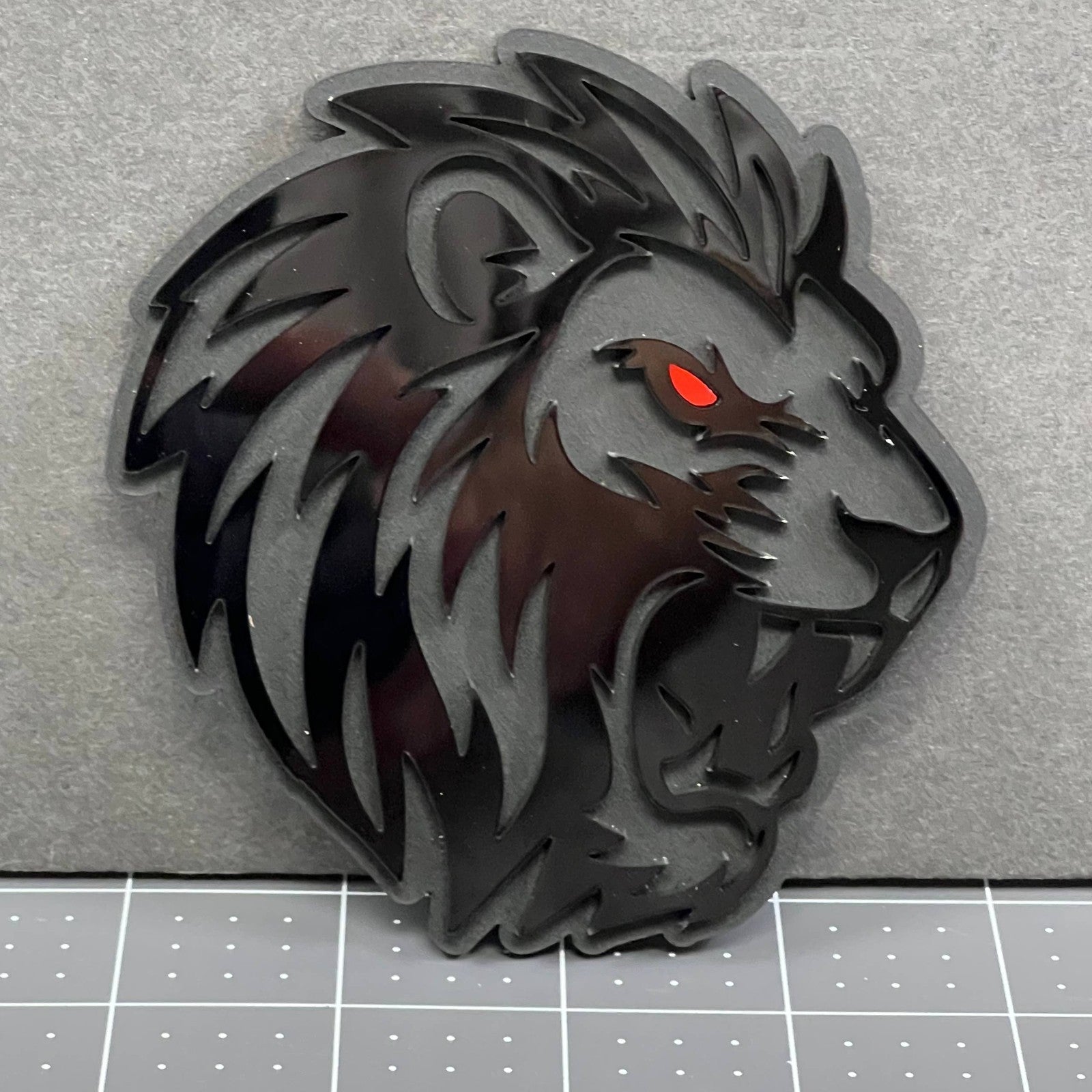 1pcs LION Multicolor 3D Acrylic Emblem – Custom Car, Truck & SUV Exterior Badge