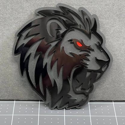 1pcs LION Multicolor 3D Acrylic Emblem – Custom Car, Truck & SUV Exterior Badge