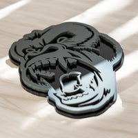 Gorilla Emblem Badges Car Truck (2 BADGES) Fender Angry Agressive