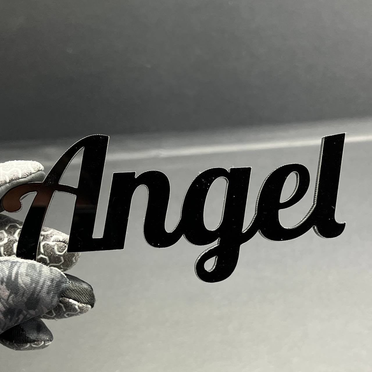 1PC Angel Emblem – 3D Multicolor Acrylic Car Badge Decal for Truck SUV Auto