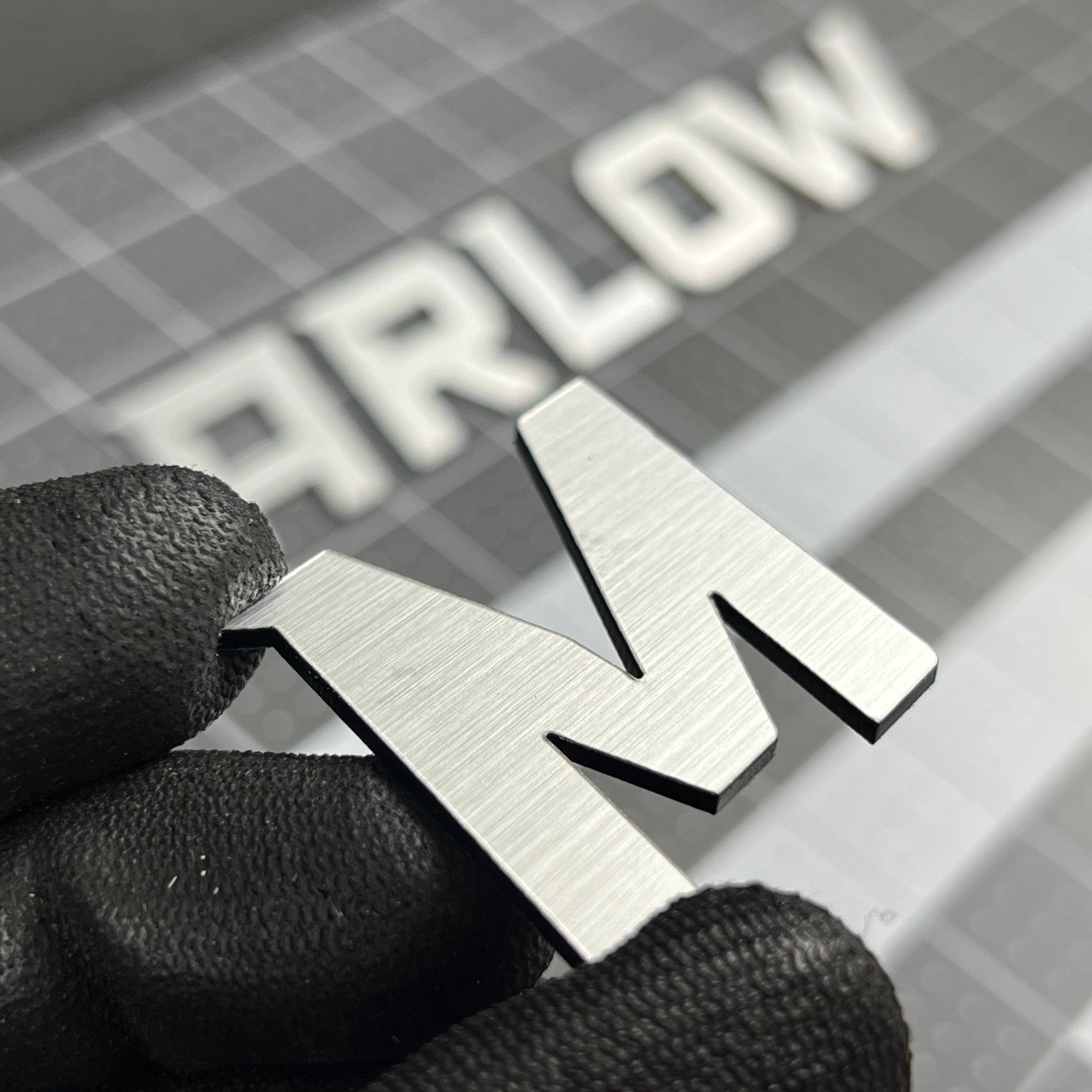1PC MARLOW Emblem – 3D Multicolor Acrylic Car Badge Decal Sticker