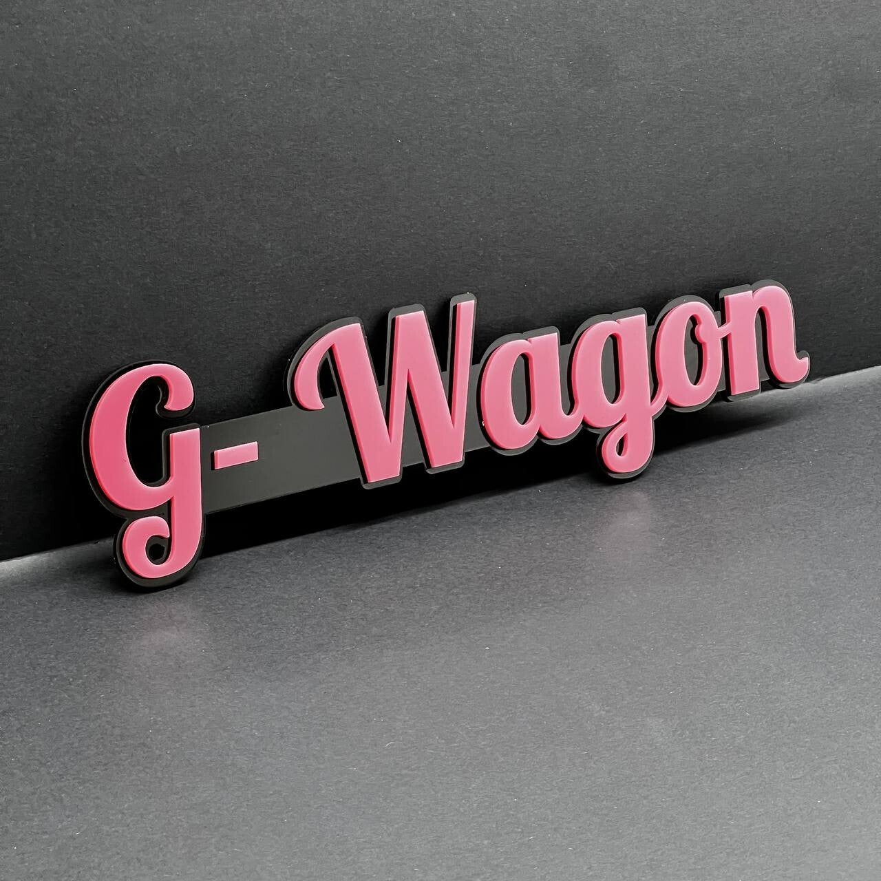 2x G-Wagon Black 3D Emblems – Mercedes G-Class Badge Set – Side Fender Logo G63