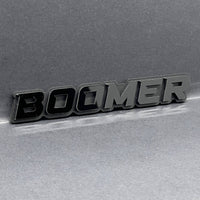 1PC BOOMER Badge – Custom 3D Multicolor Acrylic Car Fender & Trunk Sticker Decal