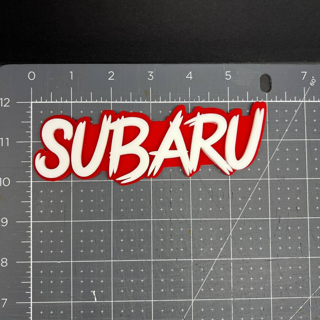 1PC Subaru Emblem – 3D Multicolor Acrylic Exterior Car Badge Decal for Subaru