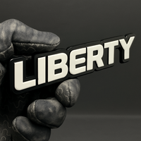 1PC LIBERTY Emblem – Custom 3D Acrylic Fender & Tailgate Car Badge Decal