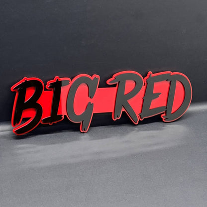 1PC BIG RED Emblem Multicolor Custom Badge Sticker for Car SUV TRUCK