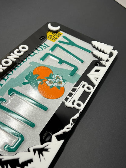 BRONCO Custom LICENSE PLATE FRAME COLOR CHOICE