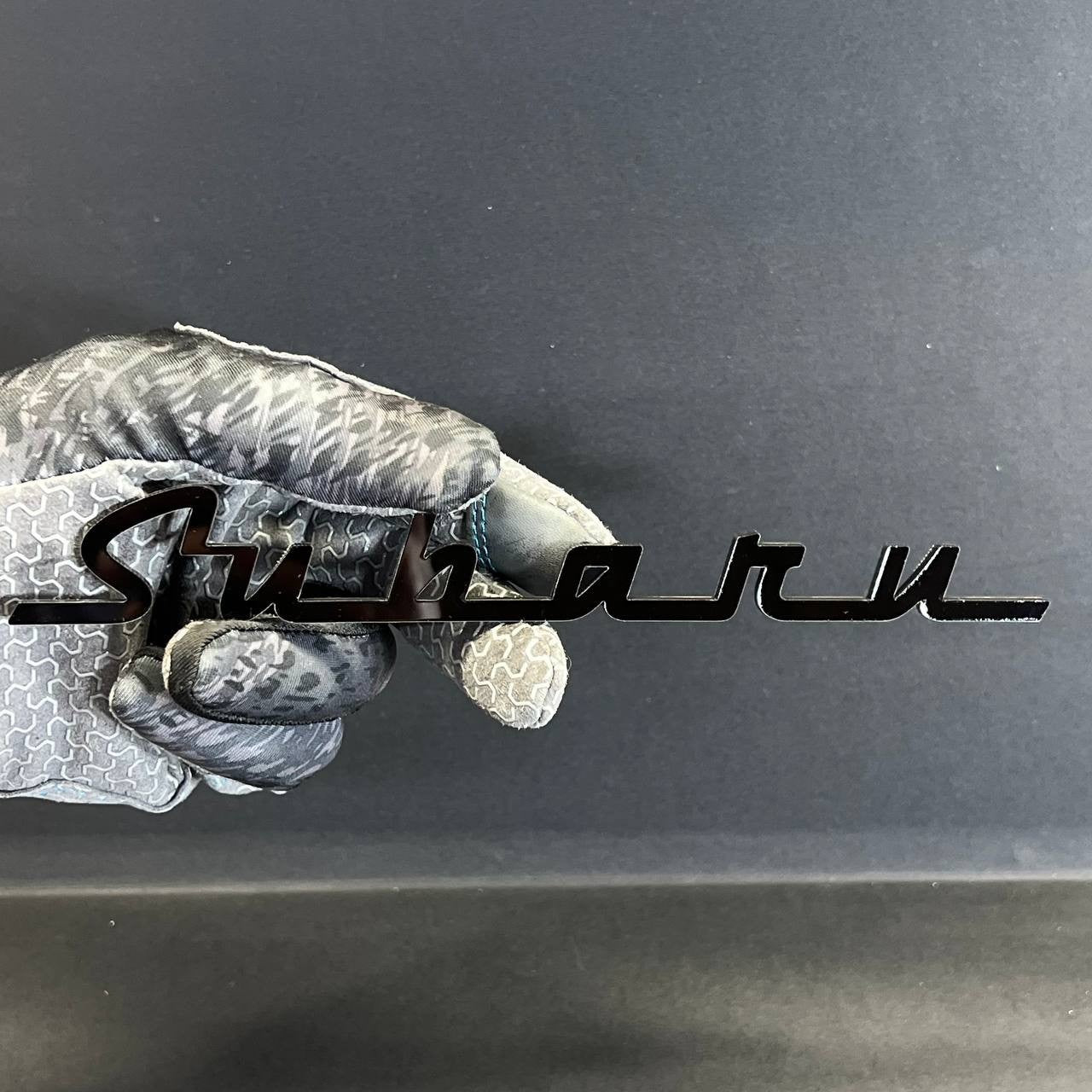 1PC Subaru Black Emblem – 3D Acrylic Fender or Trunk Badge for Subaru Models