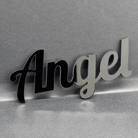 1PC Angel Emblem – 3D Multicolor Acrylic Car Badge Decal for Truck SUV Auto