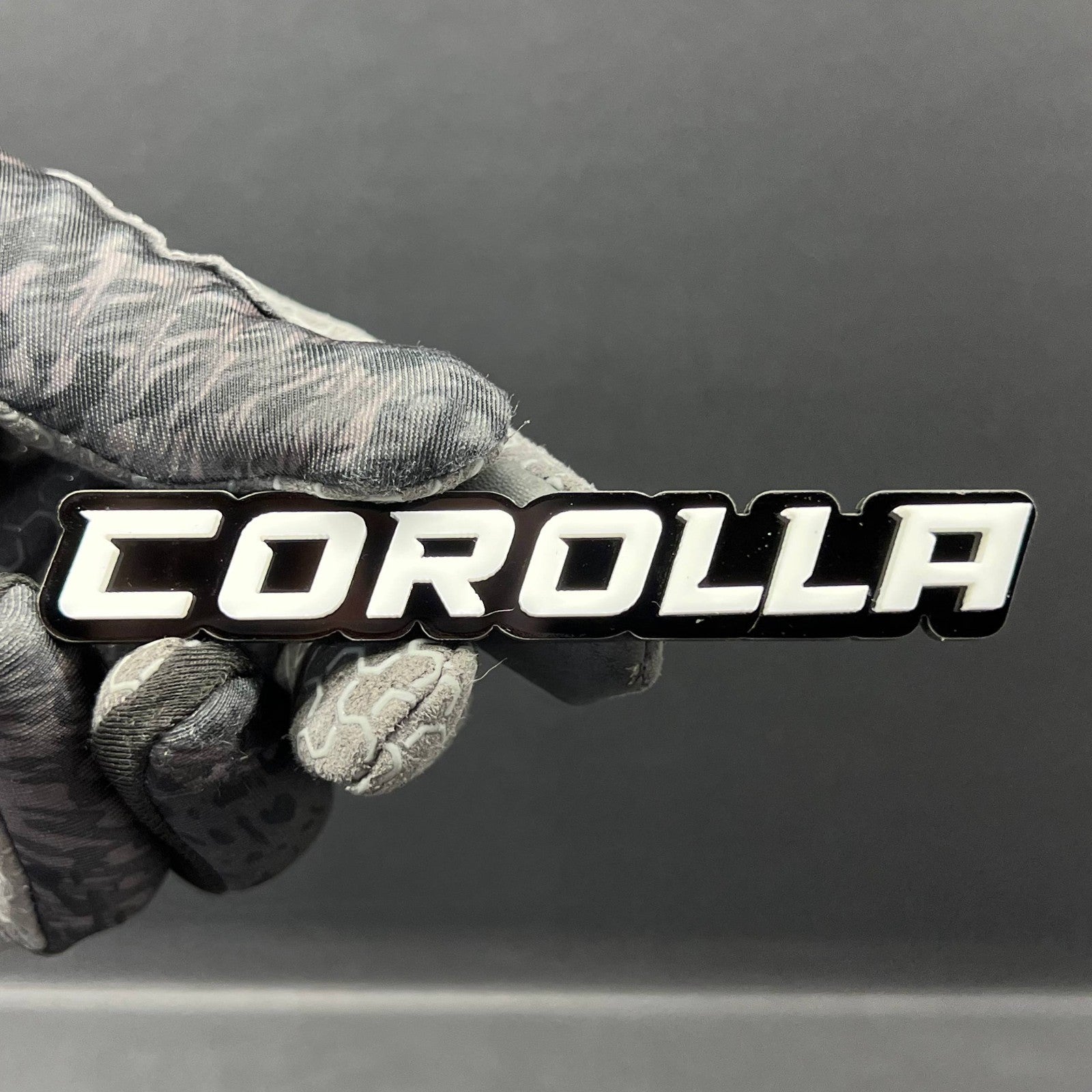1PC COROLLA Emblem – Custom 3D Acrylic Fender & Tailgate Car Badge Decal