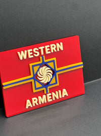 1pcs Western Armenia 3D Acrylic Car Emblem – Rear Badge for Vehicle