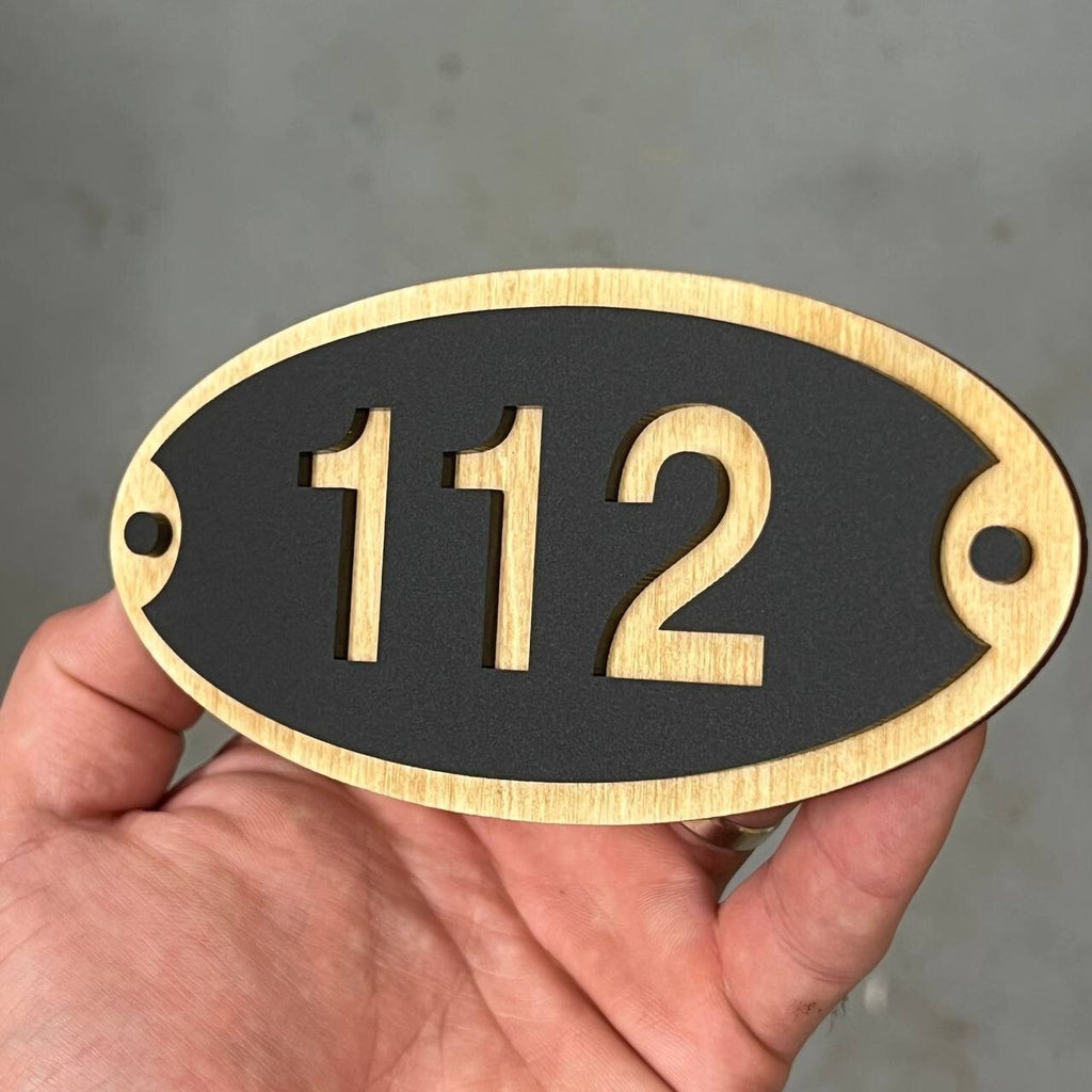 Door Sign House Numbers Laser Cut Custom House Numbers Address Plaques 3d