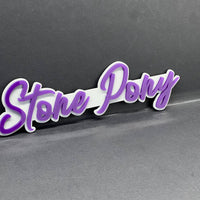 1PCS Stone Pony 3D Emblem – Custom Acrylic Car, Truck & SUV Badge