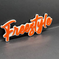 1PC FREESTYLE Logo Emblem – Multicolor 3D Acrylic Car & SUV Decal