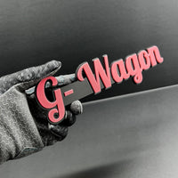 2x G-Wagon Black 3D Emblems – Mercedes G-Class Badge Set – Side Fender Logo G63