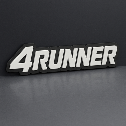 1PC 4Runner Emblem – 3D Multicolor Acrylic Car Badge Decal for Fender & Tailgate