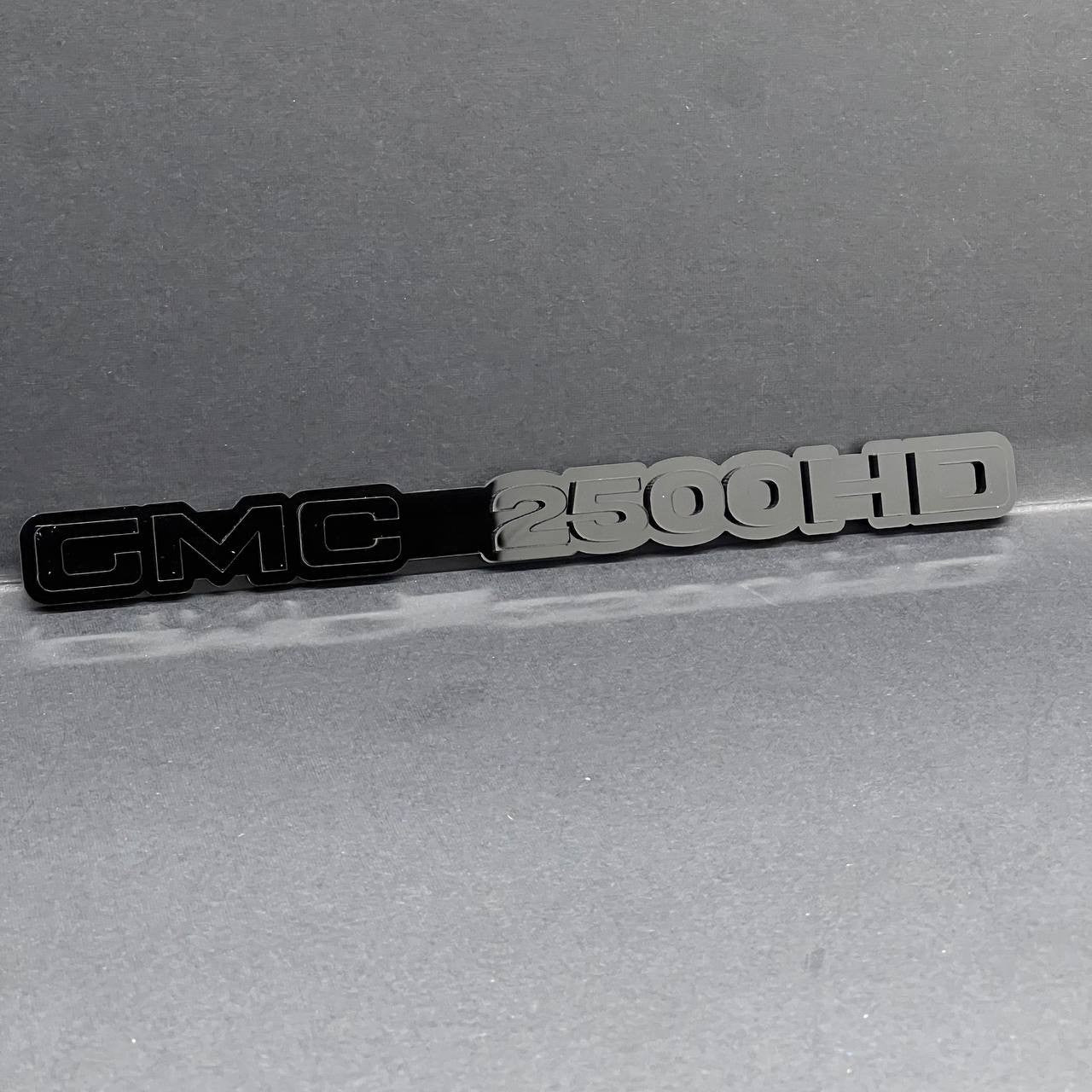 2pcs GMC 2500 HD Emblems Black on Black – Side Fender Badges GMC 2500 HD