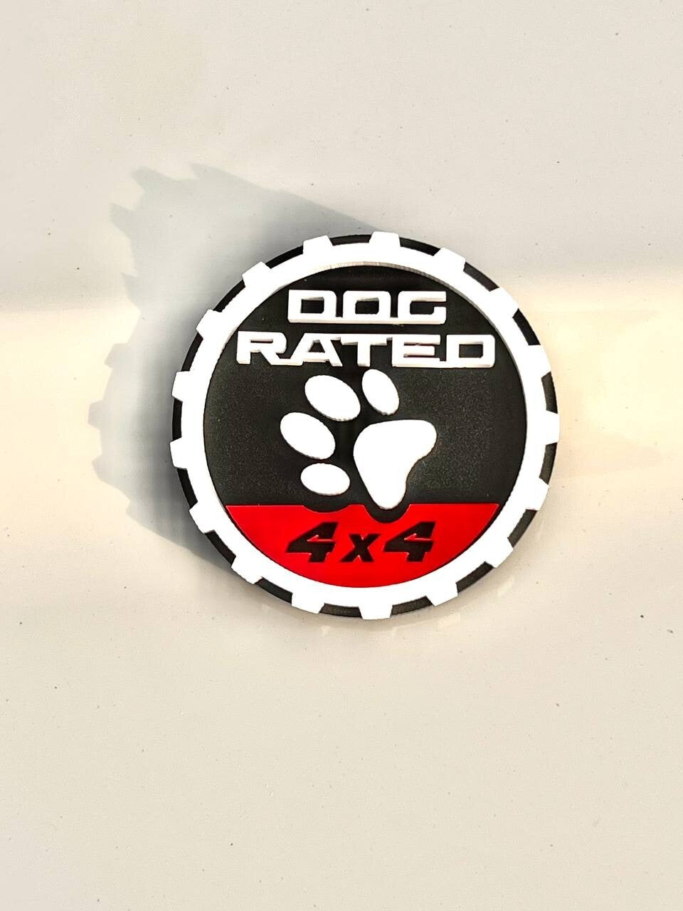 2PCS Jeep Wrangler 392 Fender DOG RATED 4x4 Trail Rated Emblem