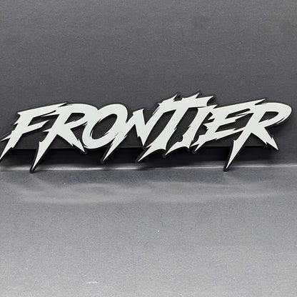 1pc FRONTIER 3D Emblem – Custom Multicolor Acrylic Badge for Car, Truck & SUV