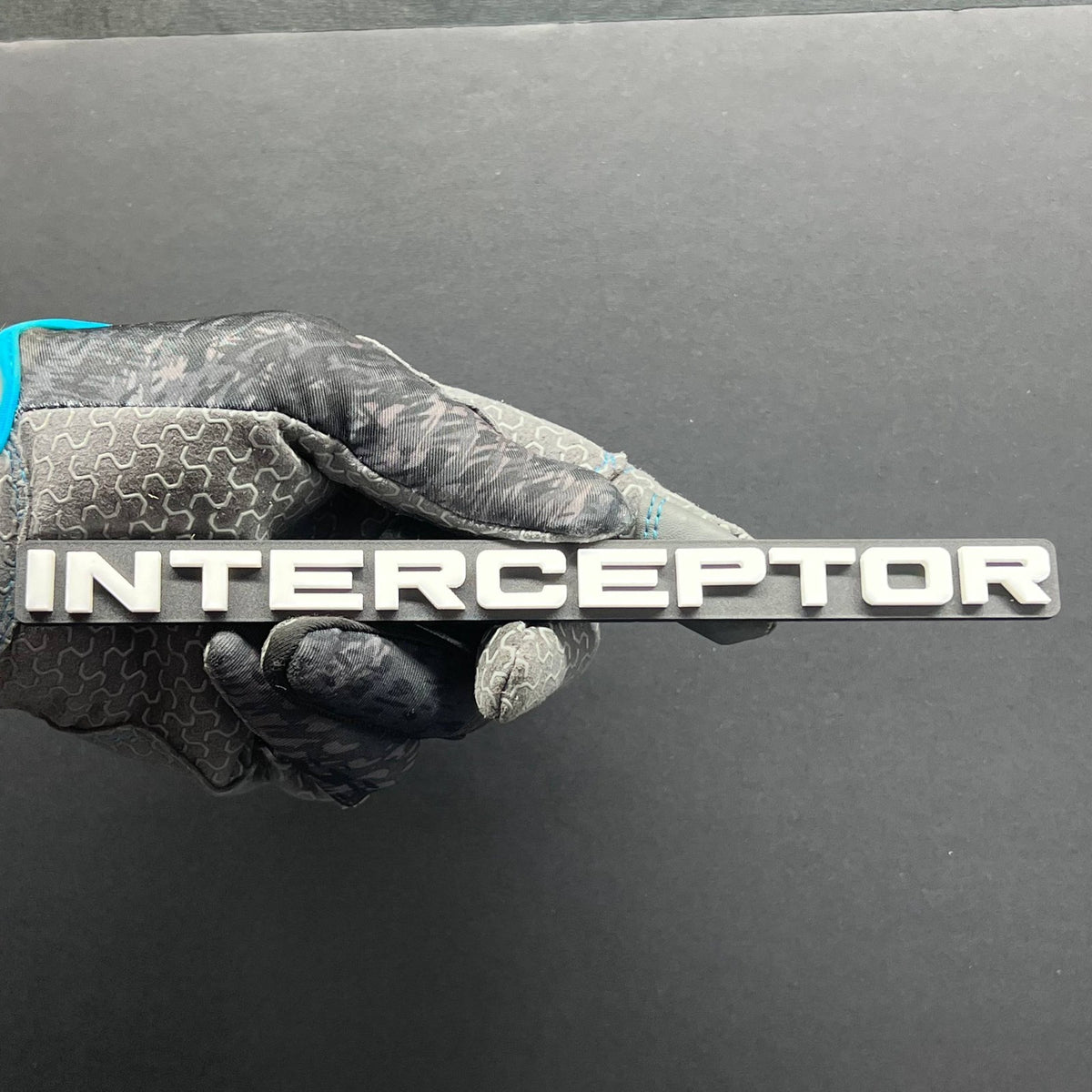 1pc INTERCEPTOR Multicolor 3D Car Emblem – Durable Badge for Car, SUV & Truck