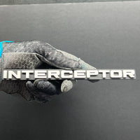 1pc INTERCEPTOR Multicolor 3D Car Emblem – Durable Badge for Car, SUV & Truck