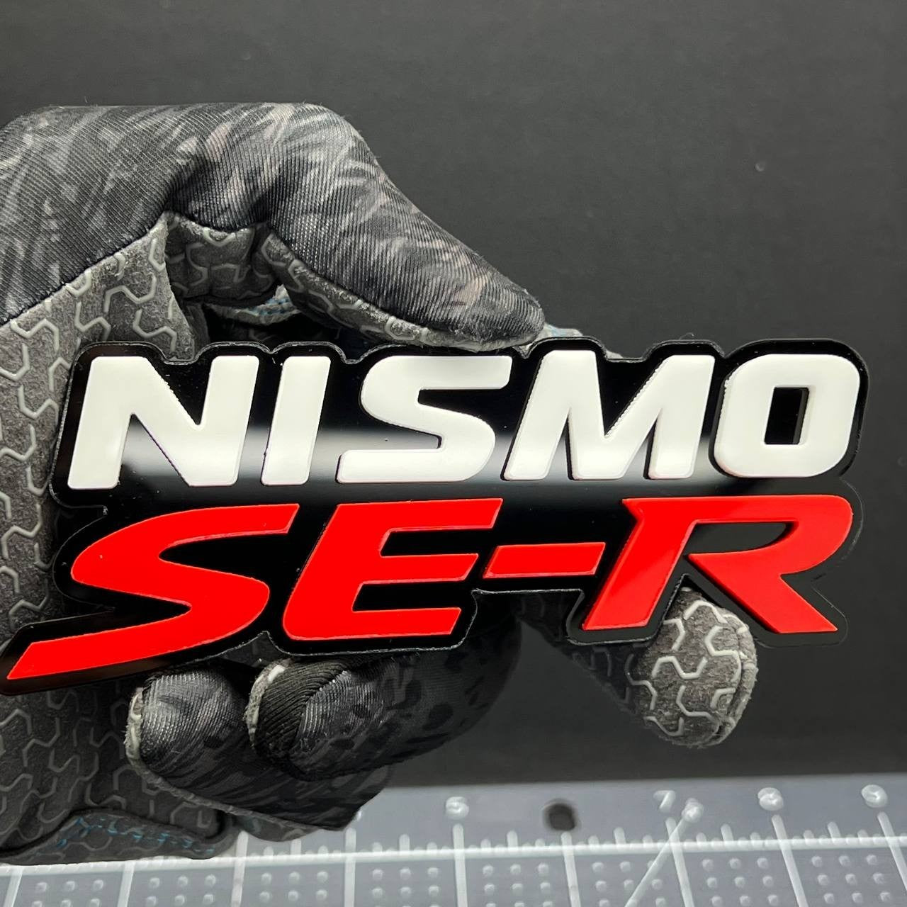 1PC NISMO SE-R Emblem – 3D Car Side Fender, Grille, or Trunk Badge Sticker Decal