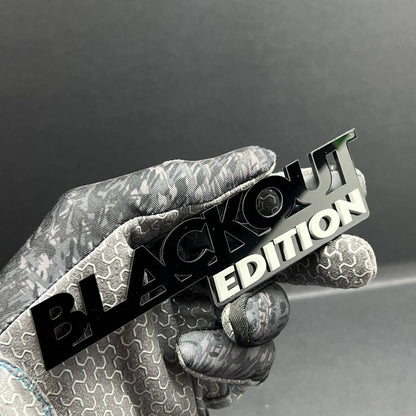 1x BLACKOUT Black Edition Emblem 3D Multicolor Badge 3D Sticker Decal Multicolor