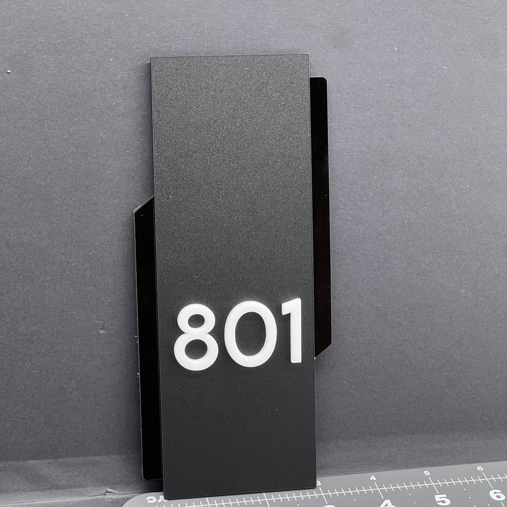 Custom House Number Sign – Personalized Multicolor Address Plaque for Door