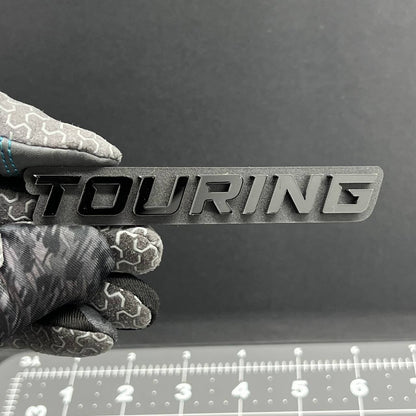 1PC TOURING Emblem – 3D Acrylic Tailgate Badge Decal for Car, Truck, SUV