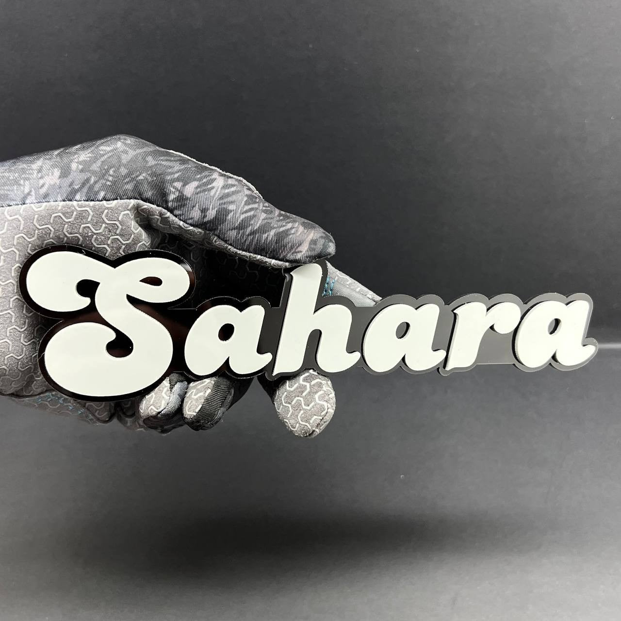 1PC SAHARA Badge – Multicolor 3D Fender Emblem for Jeep Wrangler Sahara