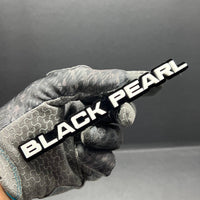 1PC Black Pearl Emblem – Custom 3D Multicolor Acrylic Car & Truck Badge
