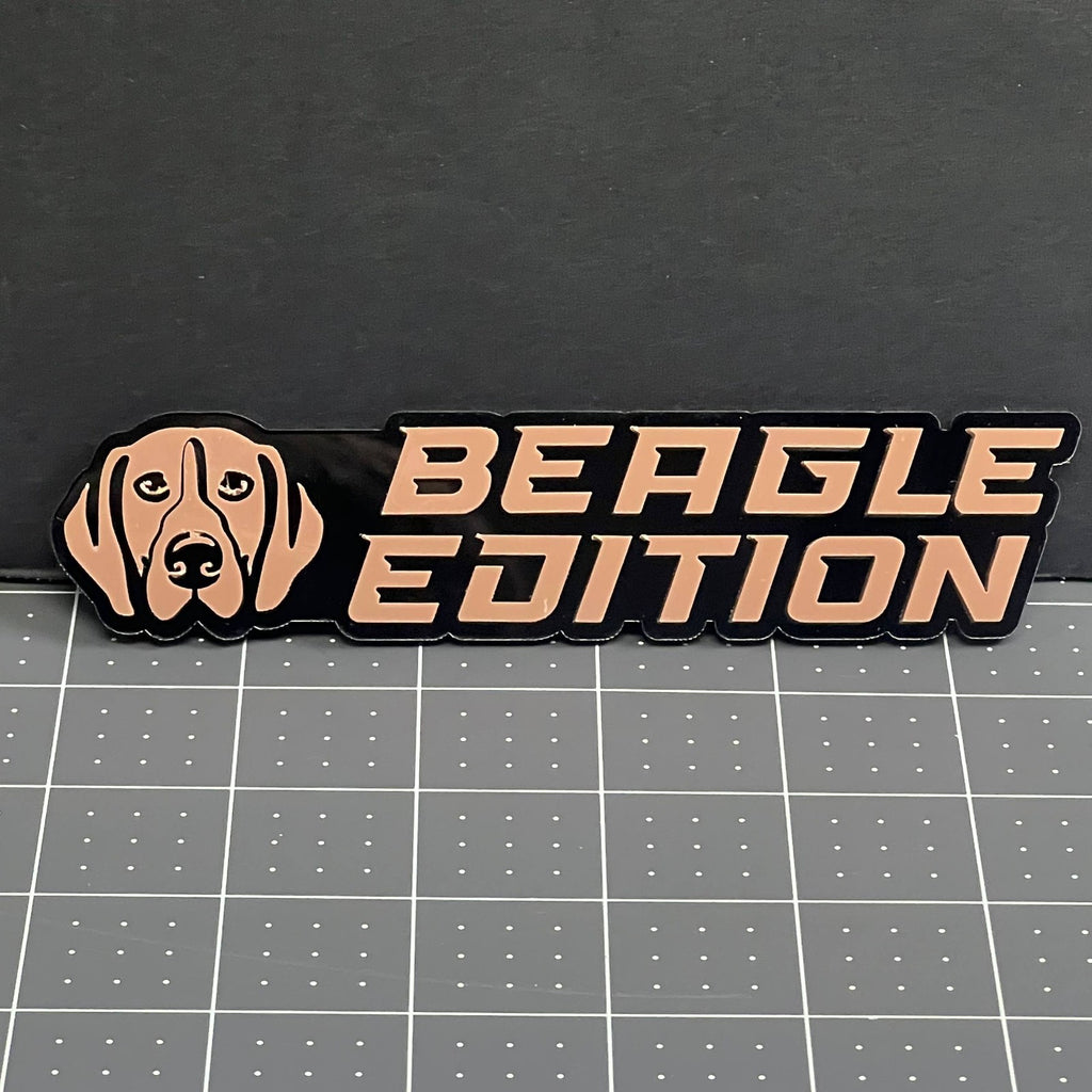 1PC BEAGLE Edition Emblem – Fun 3D Multicolor Acrylic Fender & Trunk Badge