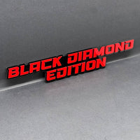 1PC BLACK DIAMOND Emblem – Custom 3D Multicolor Acrylic Fender & Trunk Badge