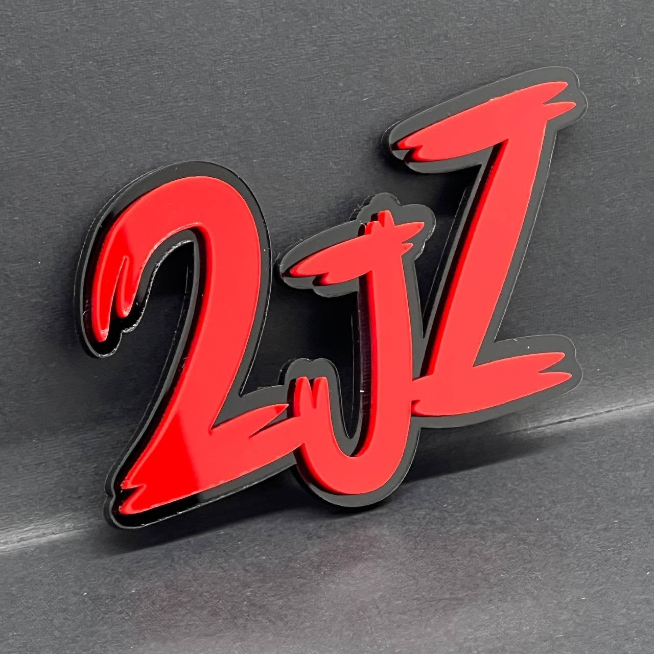 1PC 2JZ Engine Emblem – Custom 3D Multicolor Acrylic Exterior Fender Trunk Badge
