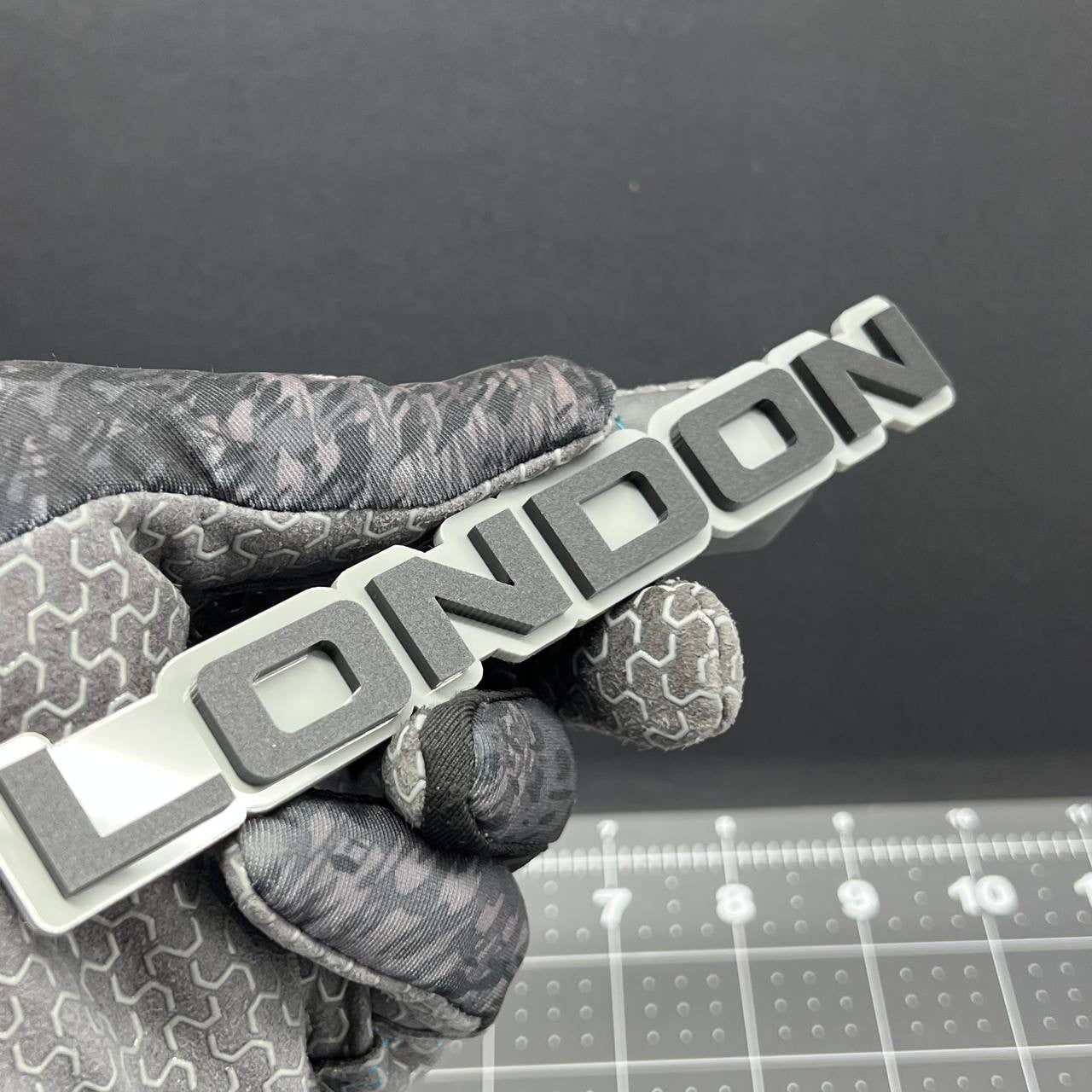 1PC LONDON Emblem – 3D Acrylic Tailgate Badge Decal for Car Truck SUV