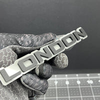 1PC LONDON Emblem – 3D Acrylic Tailgate Badge Decal for Car Truck SUV
