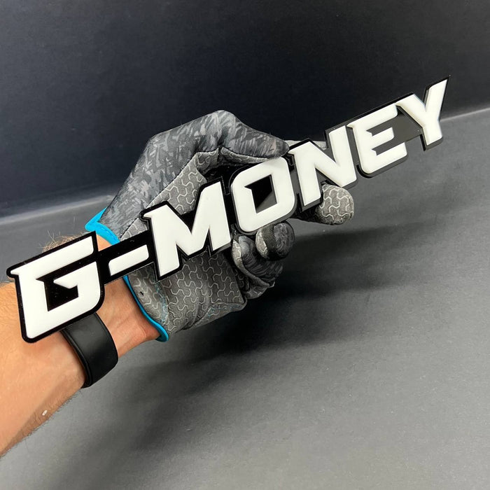 1pcs G-MONEY 3D Emblem – Custom Fender or Tailgate Badge for Car, SUV, or Truck