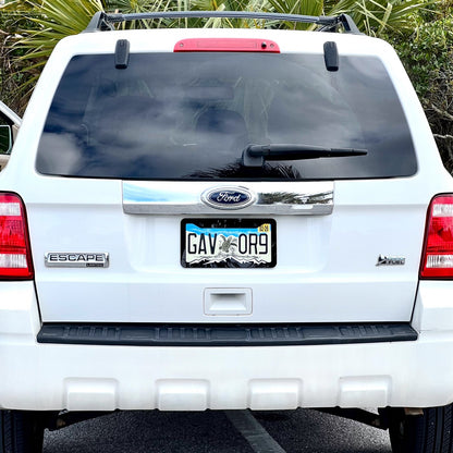 MOUNTAINS COLOR CHOICE LICENSE PLATE FRAME-HIKING-MOUNTAINS-CAMPING