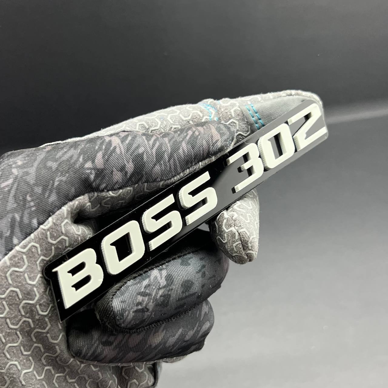 2PCS BOSS 302 Emblems – Multicolor 3D Fender Badges for Ford Mustang 302