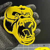 2PCS Gorilla Emblem Badges – 3D Angry Car & Truck Fender Decal Stickers