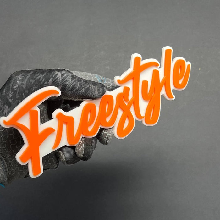 1PC FREESTYLE Logo Emblem – Multicolor 3D Acrylic Car & SUV Decal