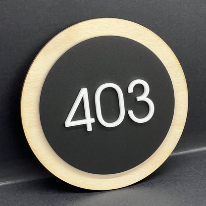 Personalised House Number Sign – Custom Matte Door Address Plaque