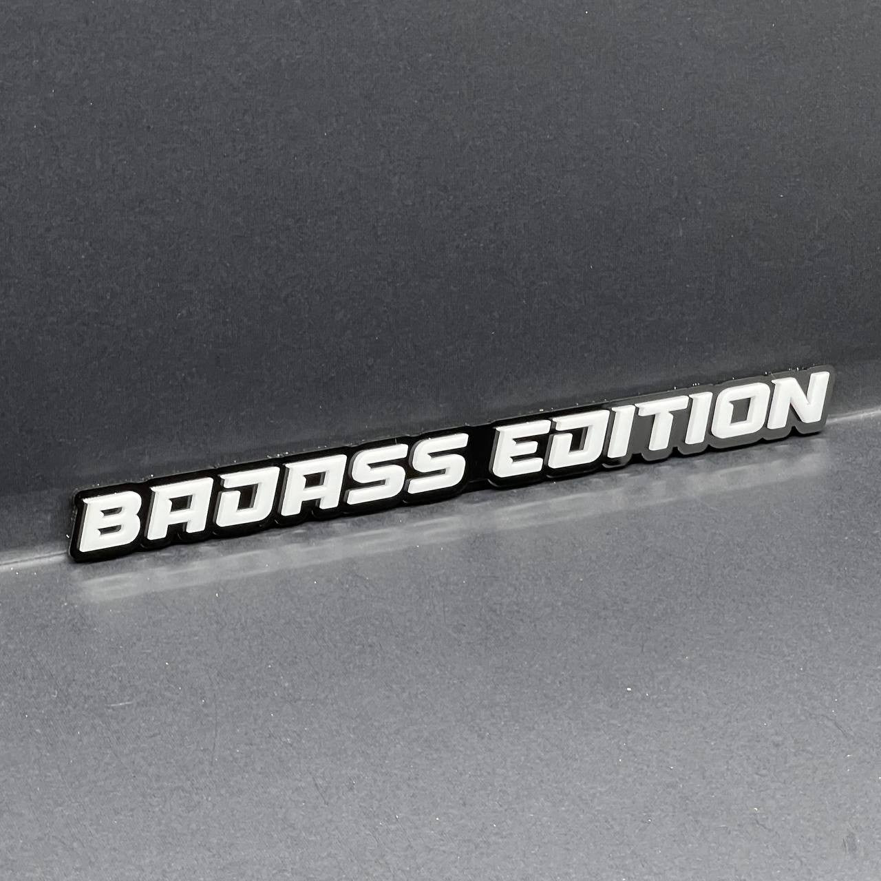 Badass Edition Emblem Badge – Custom 3D Acrylic Car Sticker Decal (1PC)