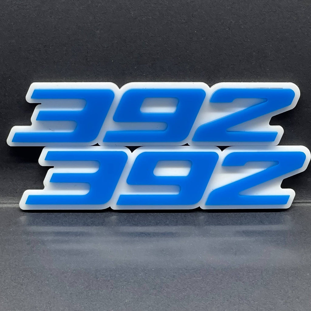 2PCS 392 Emblems – Multicolor 3D Acrylic Engine Fender & Trunk Badges