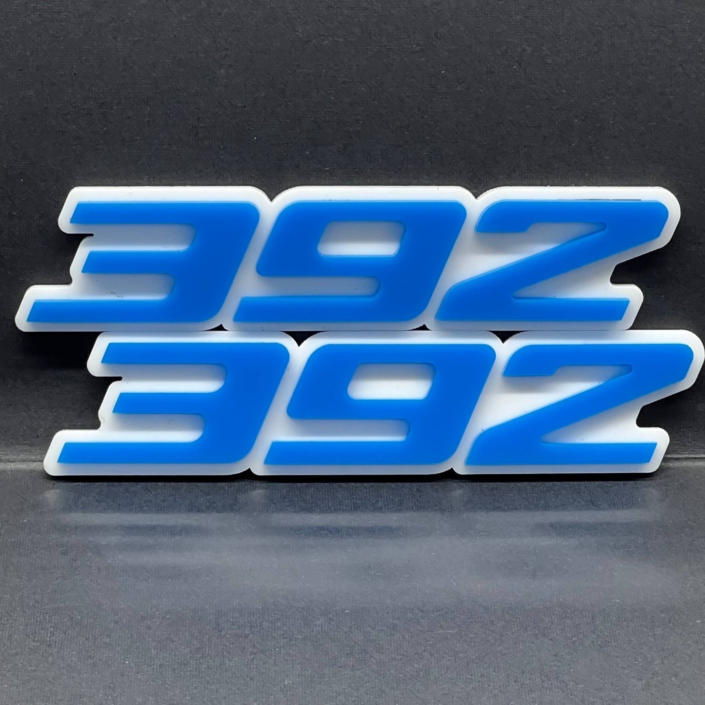 2PCS 392 Emblems – Multicolor 3D Acrylic Engine Fender & Trunk Badges