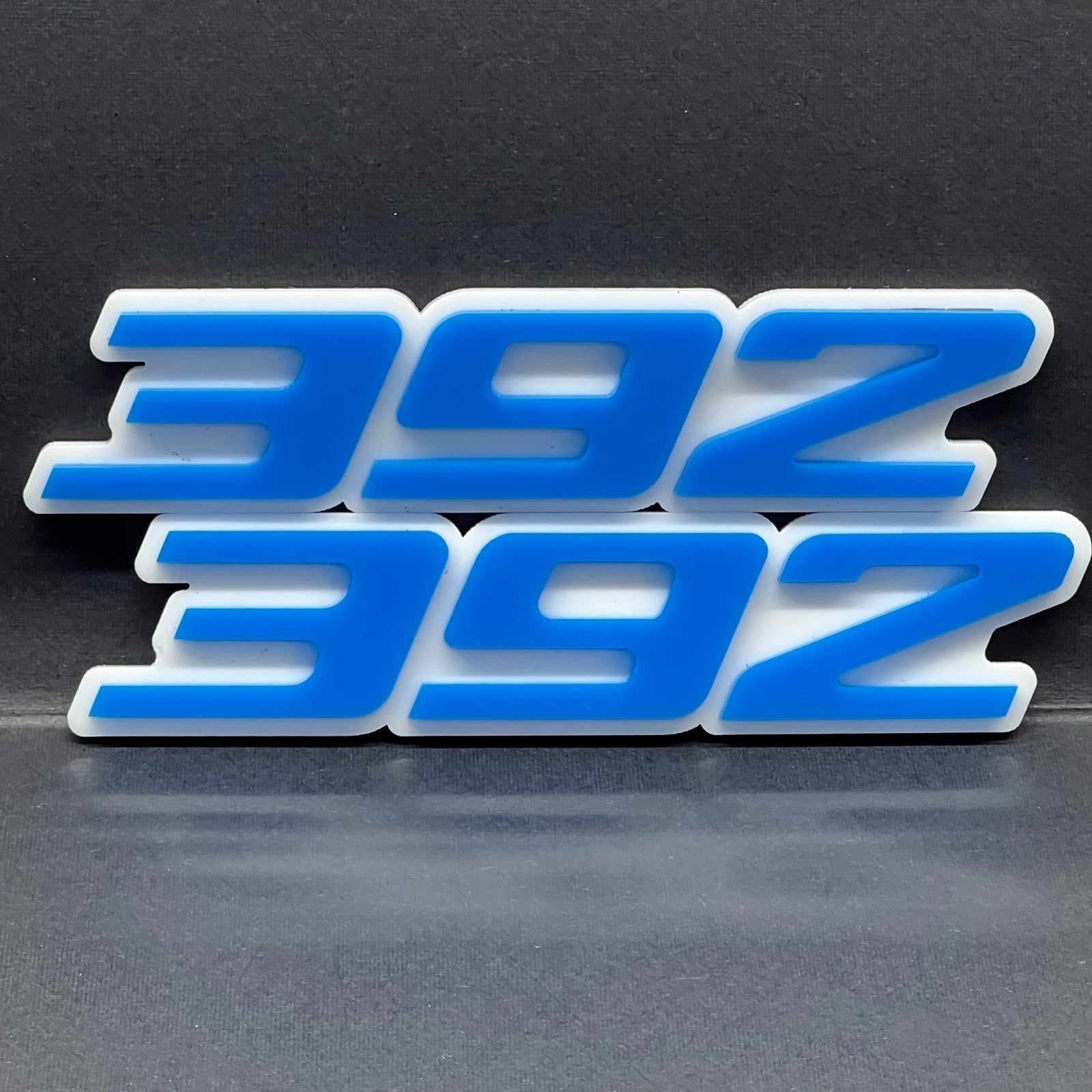 2PCS 392 Emblems – Multicolor 3D Acrylic Engine Fender & Trunk Badges