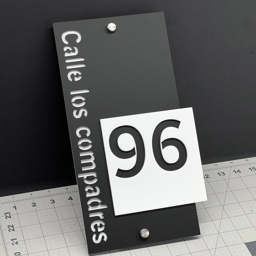 Custom House Number Sign – Modern 3D Outdoor Address Plaque for Home
